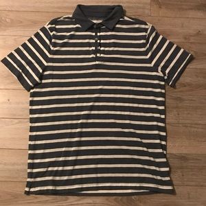 Banana Republic Large polo blue/cream stripped
